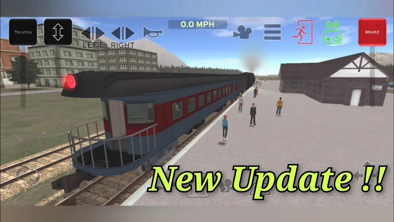 NEW Update !! New Steam Locomotive, Tender Wagon, Two Passenger Coaches, New Train Station