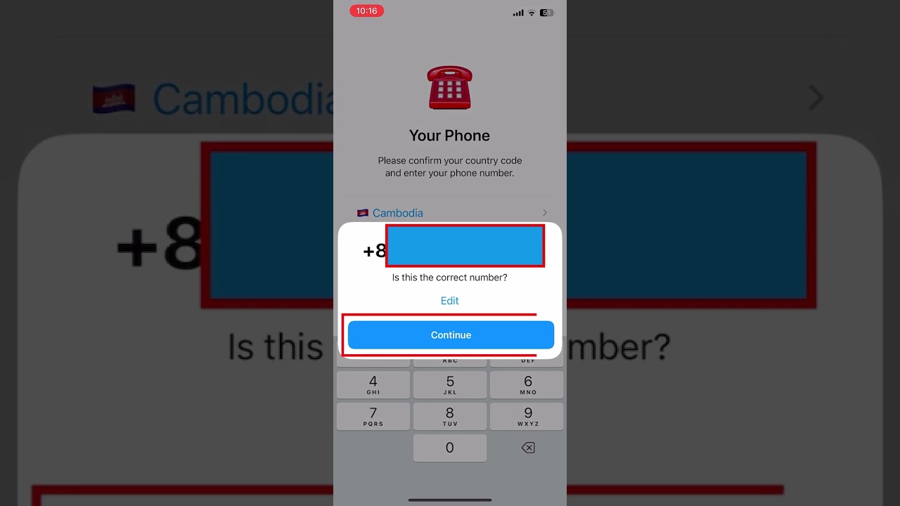 របៀបដោះស្រាយបញ្ហា SMS Fee Problem Telegram.