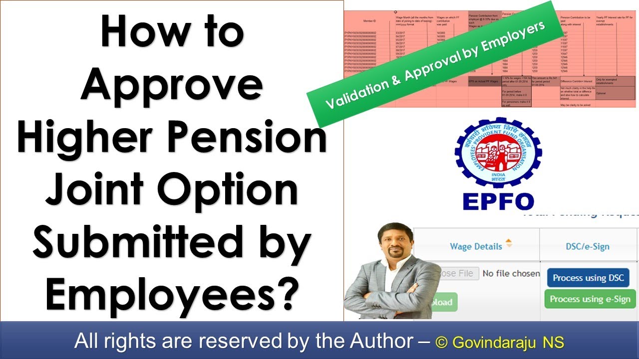 How to Approve Higher Pension Joint Option Submitted by Employees? | Approval by Employers