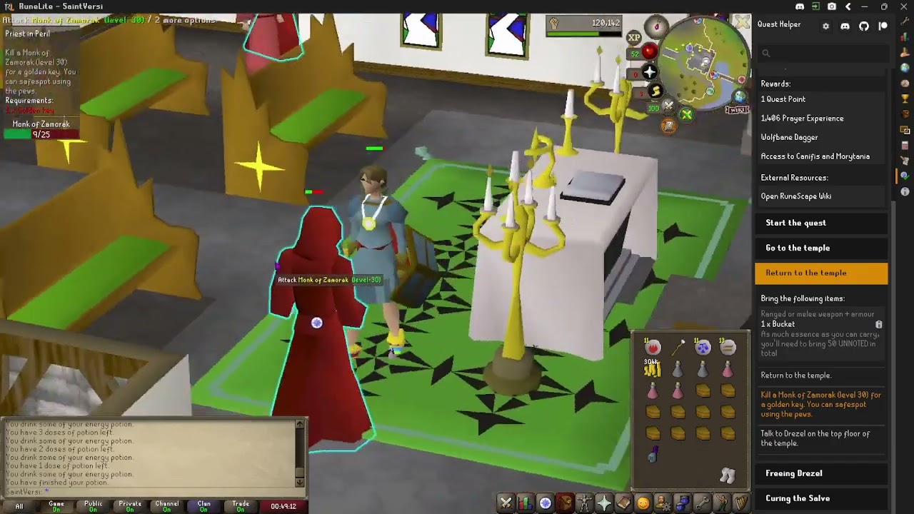 Старая школа RuneScape! &mdash; Жрец в опасности