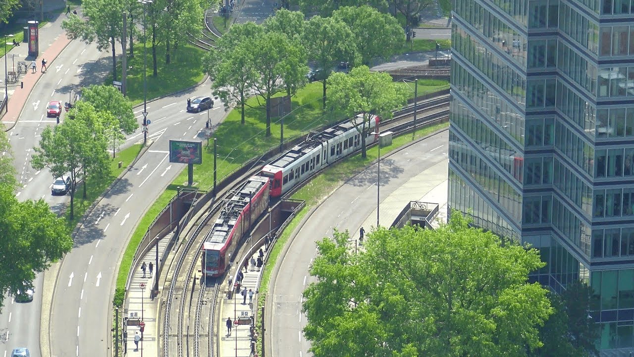 Tram de Cologne (vue aérienne)