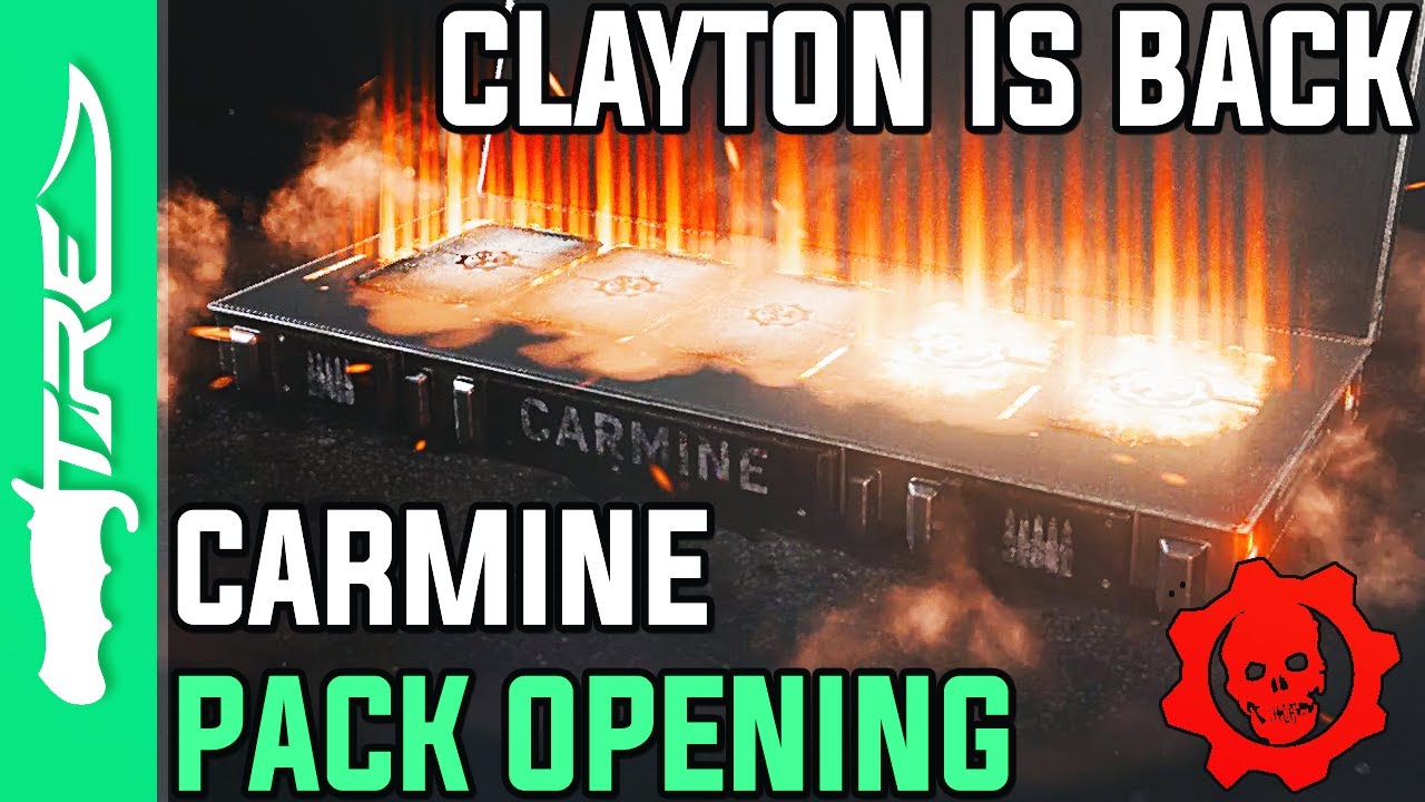CLAYTON CARMINE IS BACK! - Gears of War 4 Gear Packs Opening - 25 CARMINE GEAR PACKS! (GoW4)