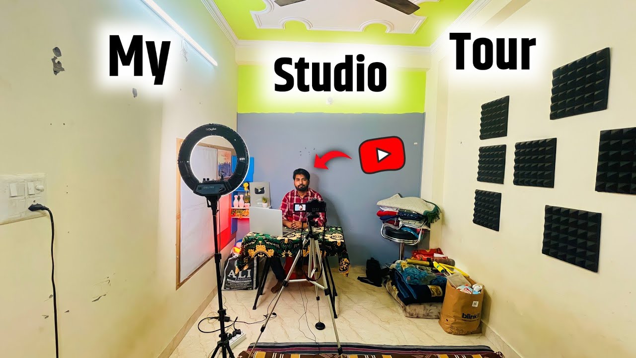 😱Watch LIVE how I shoot videos 🎥 | My YouTube Studio Tour ( Spreading Gyan) Setup Room