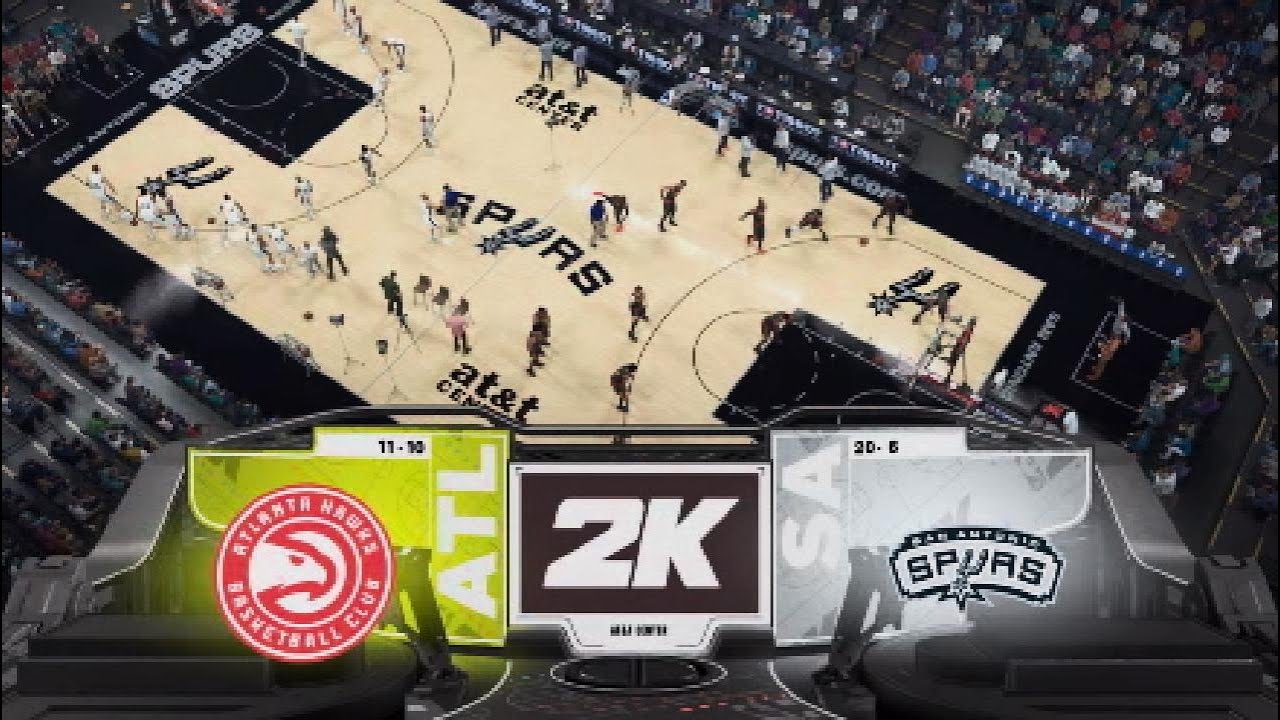 NBA2k26 MyNBA Eras 16/17 San Antonio Spurs Vs Atlanta Hawks