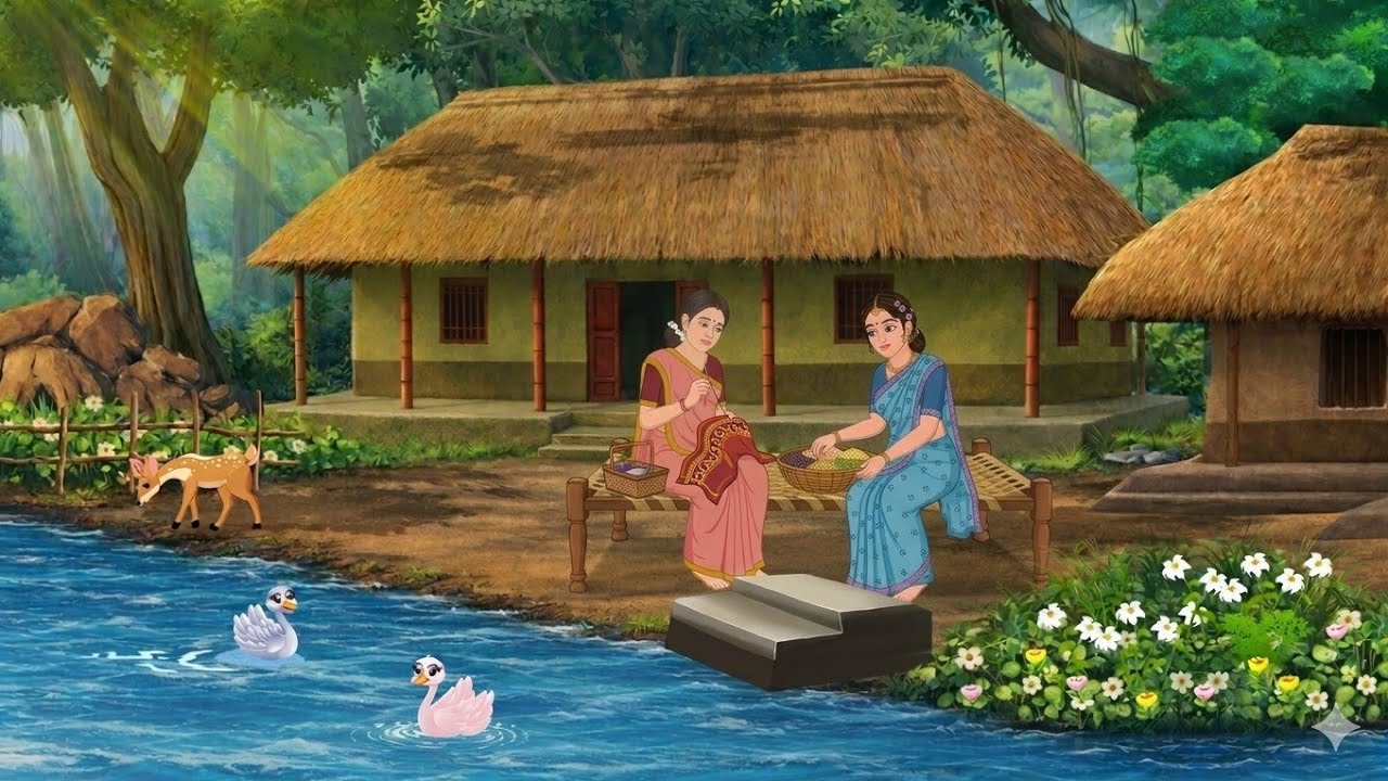 दो बाहेनों की किस्मत | Hindi Story | Moral Stories | Cartoon Story | Hindi Kahaniyan |