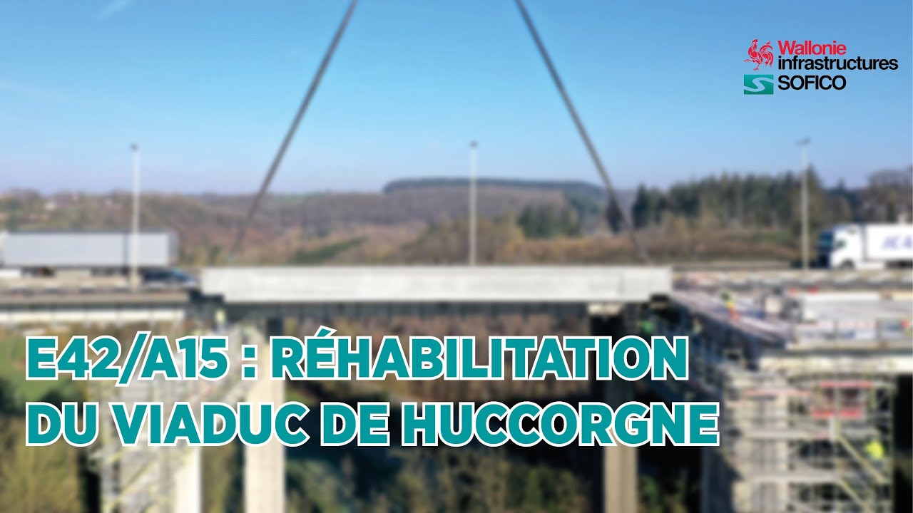 E42A15 - réhabilitation viaduc de Huccorgne : timelapse
