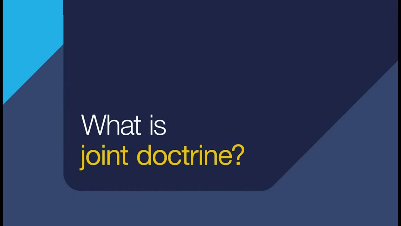 What is joint doctrine?