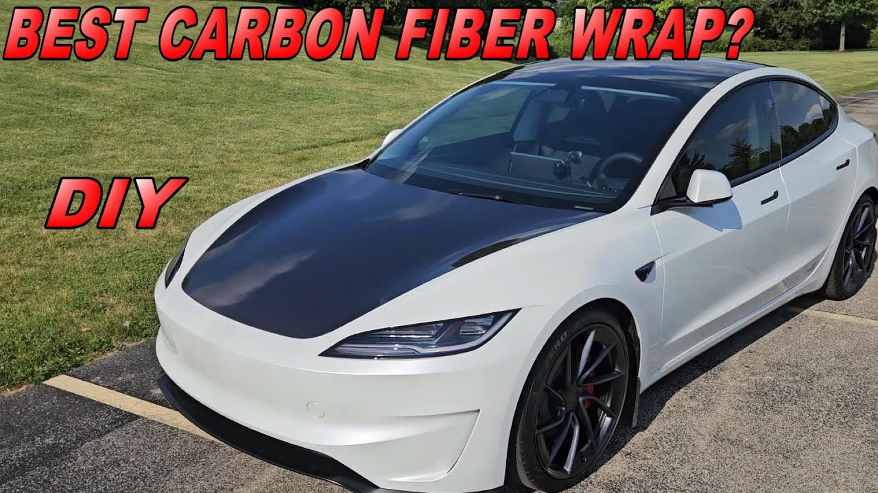 Vivvid vs Vivvid vs Real Carbon Fiber - Hood Wrap