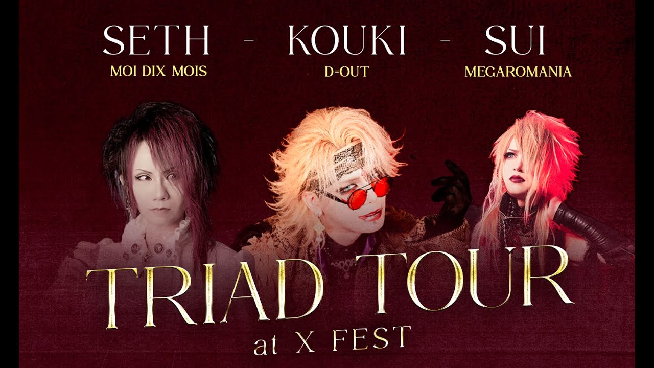 TRIAD TOUR at X Fest【Live Lima Peru 1th May 2025】| Sui, Seth & Kouki From Moi Dix Moi, D=OUT, David.