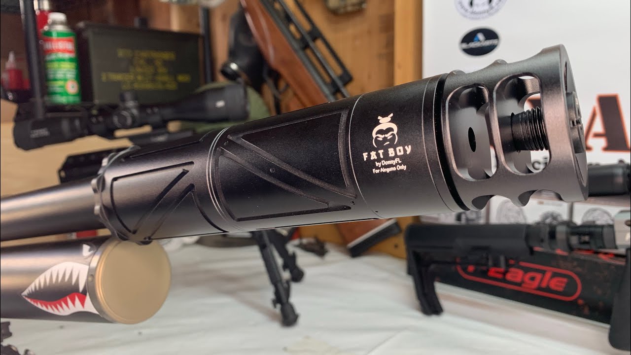 DONNYFL FATBOY 2.0, 3” EXTENSION TUBE & BLACK MUZZLE BREAK @ FOX AIR POWER