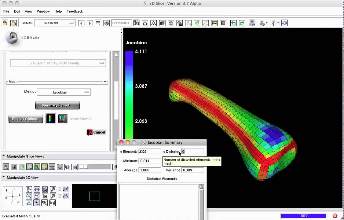 How to view and improve mesh quality in Slicer3's IA-FEMesh