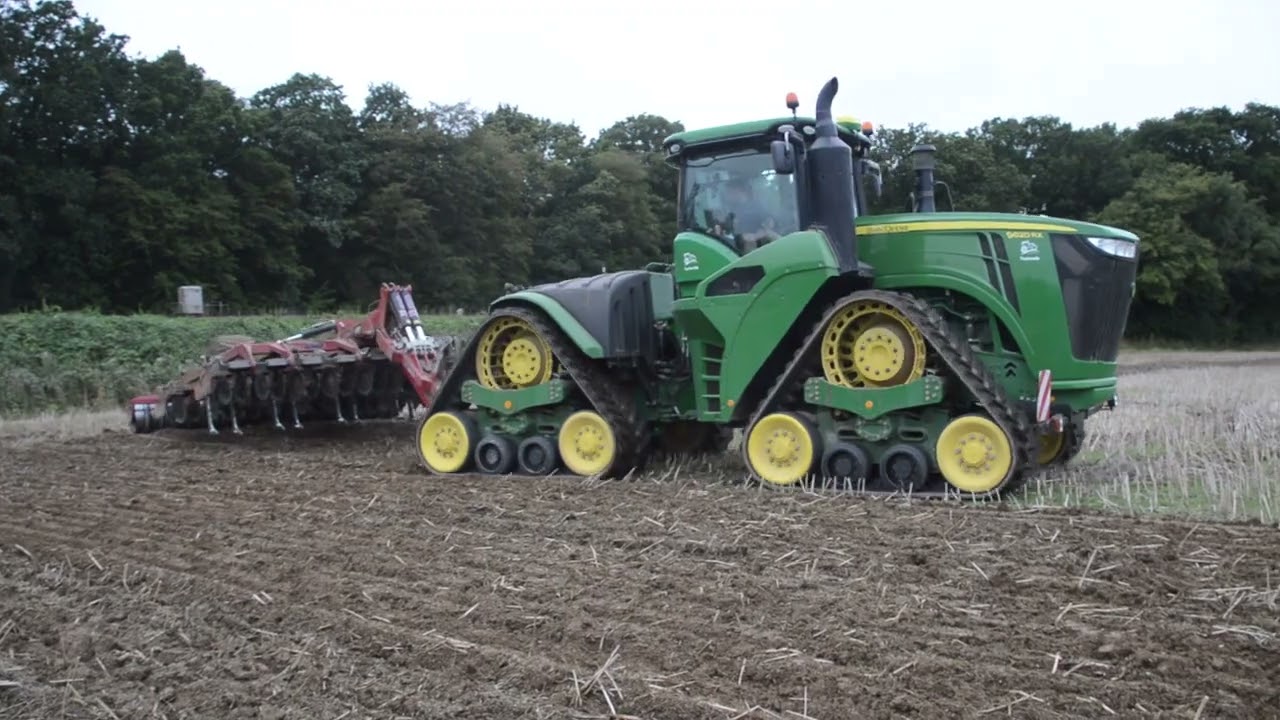 Big Cultivation Power - John Deere 9620RX & Sumo Quatro Ripping Up OSR Stubble