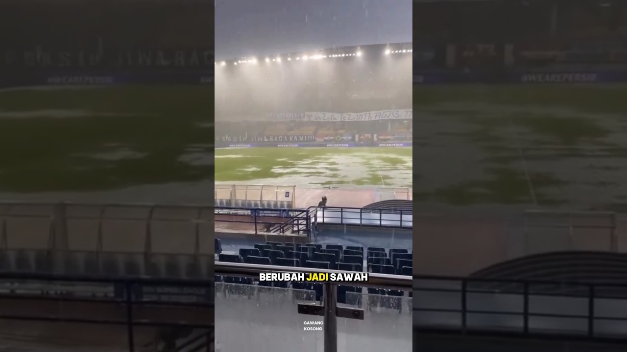 GBLA Jadi Sawah Becek😭