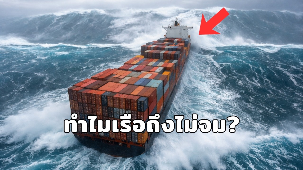 ทำไมคลื่นยักษ์ในพายุ ถึงไม่สามารถจมเรือสินค้าขนาดแสนตันได้