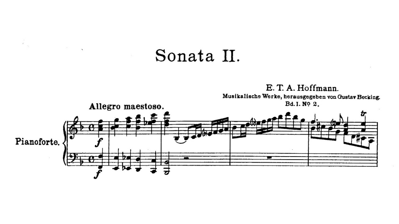 E.T.A. Hoffmann – Piano Sonata No.3, in F major