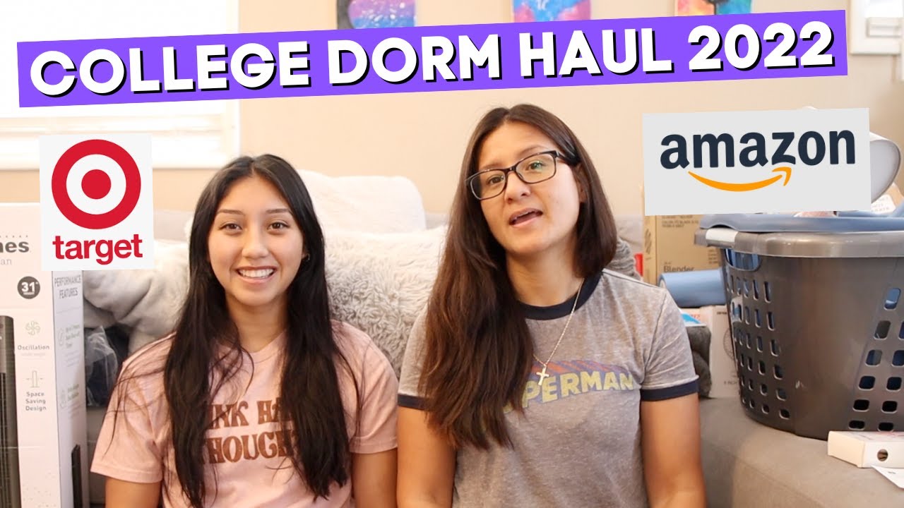 COLLEGE DORM HAUL 2022 | AMAZON & TARGET | WE SURPRISED HER