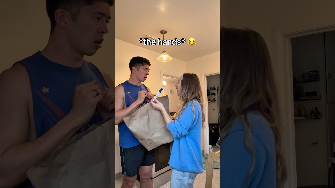 Сообщаю мужу, что я БЕРЕМЕННА! 🥹 #пара #отношения #смешно