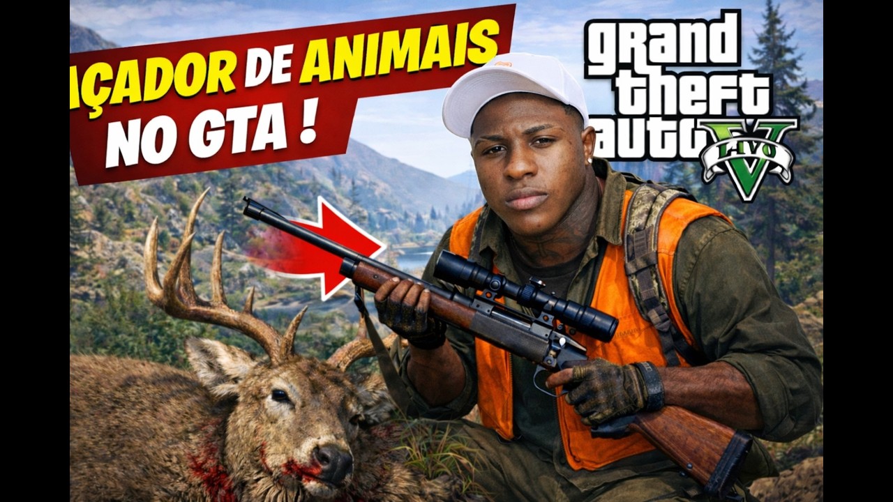 🔴 CAÇANDO ANIMAIS 🔴NO GTA RP 🎮🕹️