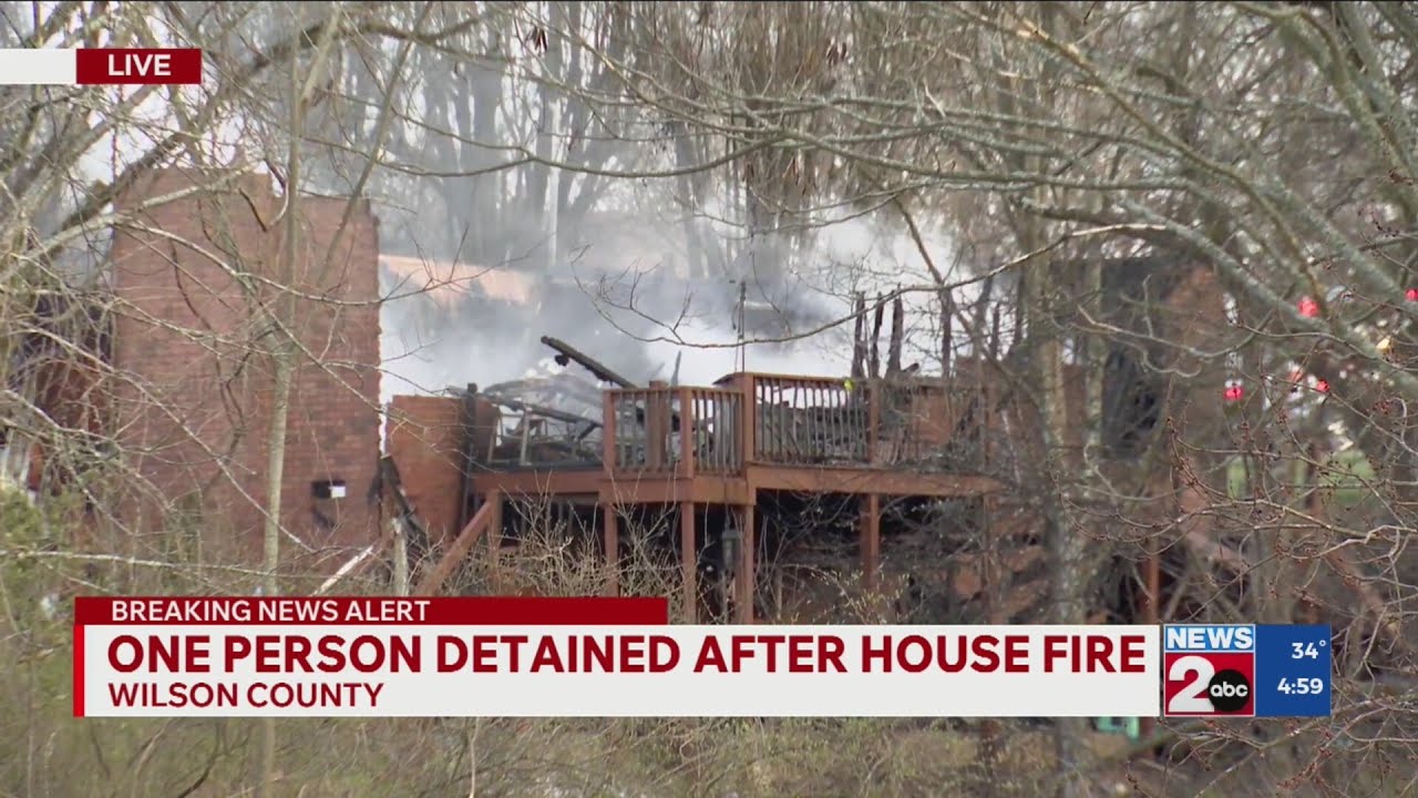 One person detained after house fire in Wilson County, TN