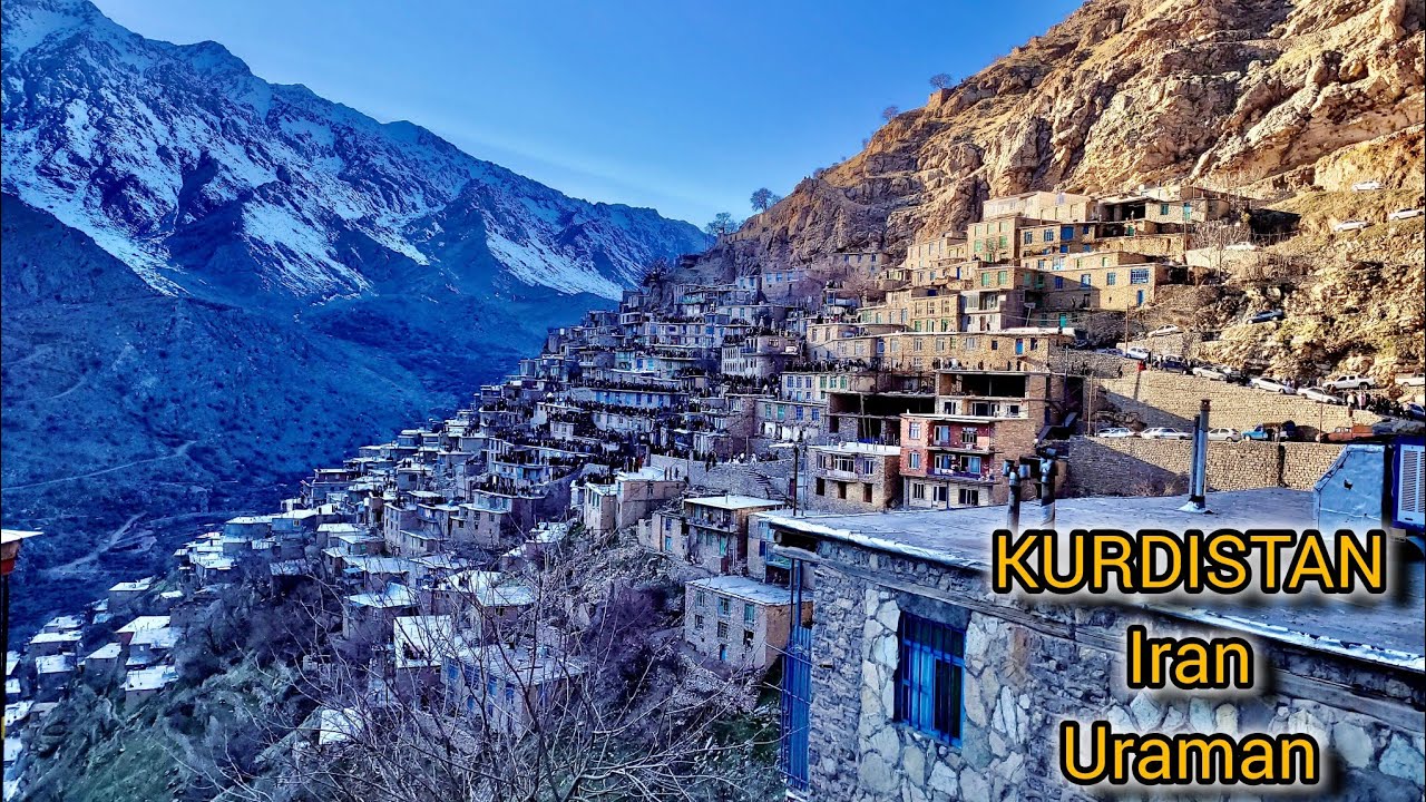 Iran, Kurdistan, Walking in Uraman Takht, Pir shalyar shrine, Winter 2025