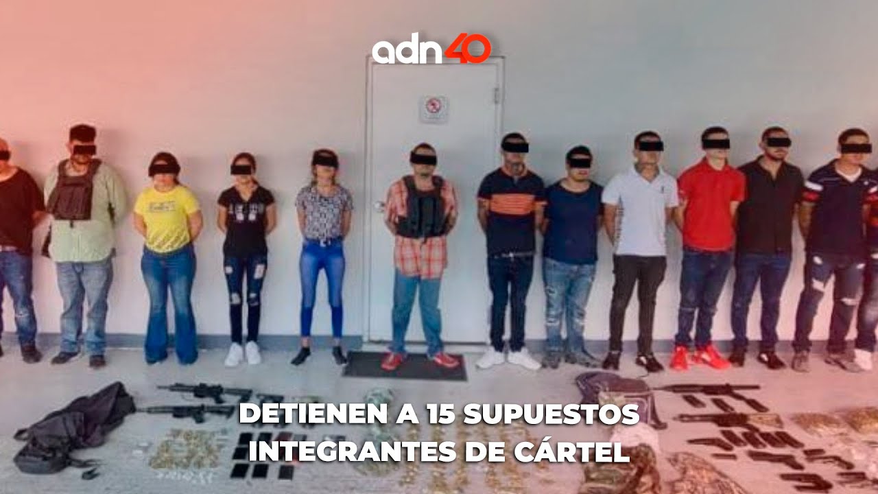 Detienen a 15 presuntos integrantes de un cártel que participaron en ataque armado en Nuevo León