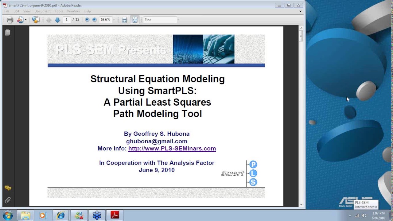 Structural Equation Modeling Using SmartPLS