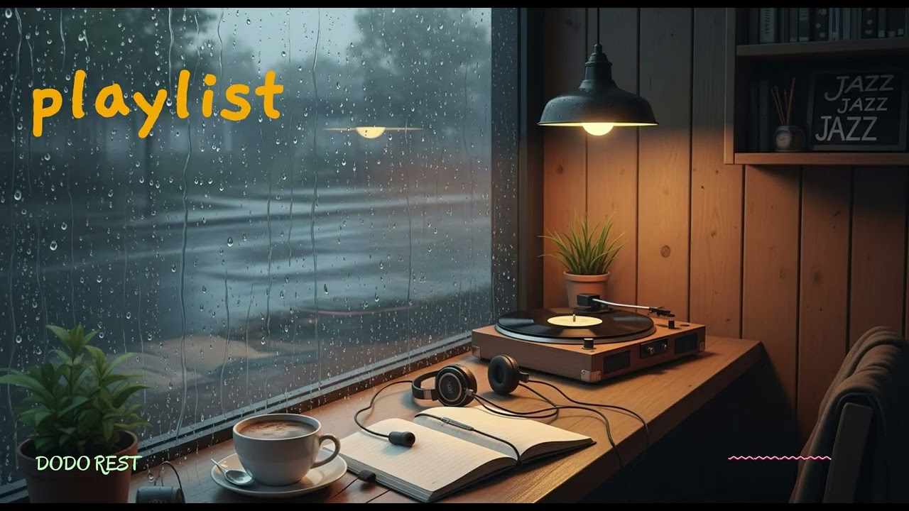 빗소리 속에 녹아드는 재즈 로파이 | Blending into the Rain — Jazz Lo-fi + Rain Sounds (2 Hour)