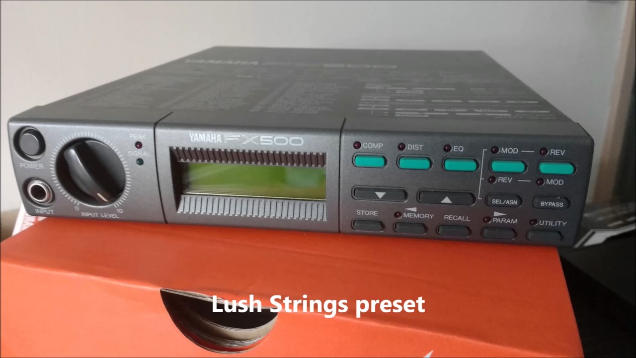 Yamaha FX500 preset demo - Soft Focus and others