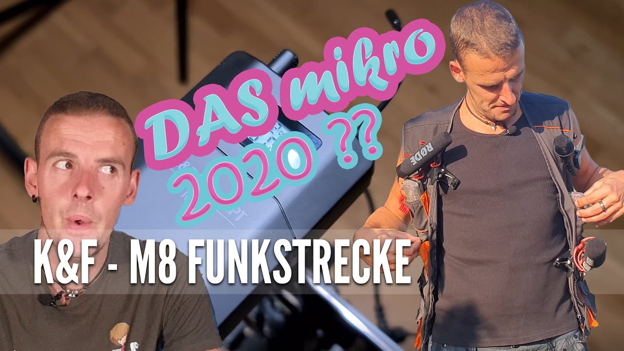 🤔 Let´s Test - DAS 🎤 Mikro 2020 unter 100 EUR ? - K&F Concept M8 Funkstrecke - Lavaliermikrofon