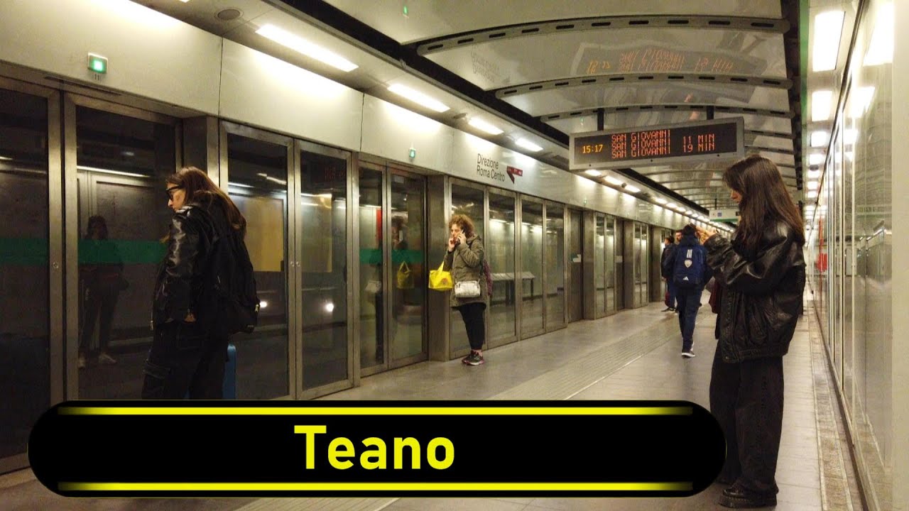 Metro Station Teano - Rome 🇮🇹 - Walkthrough 🚶