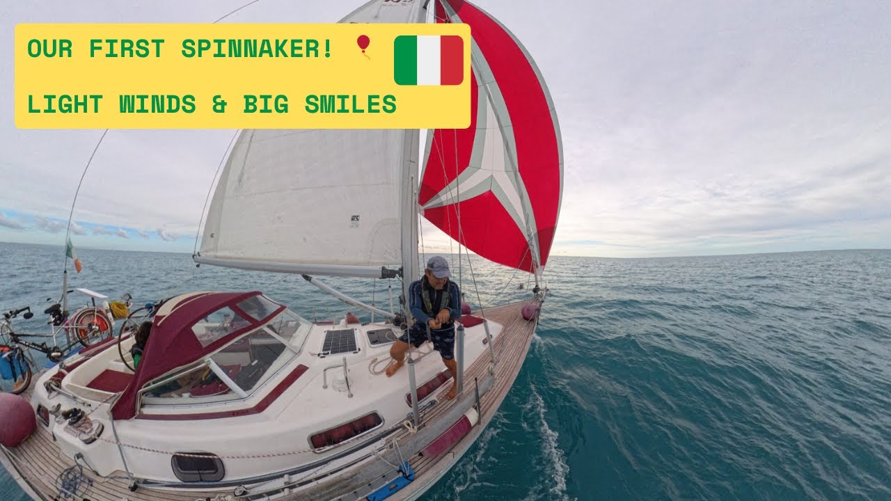 Our Last Sail of the Season | First Time Flying the Spinnaker! 🇮🇹 Vieste to Bari