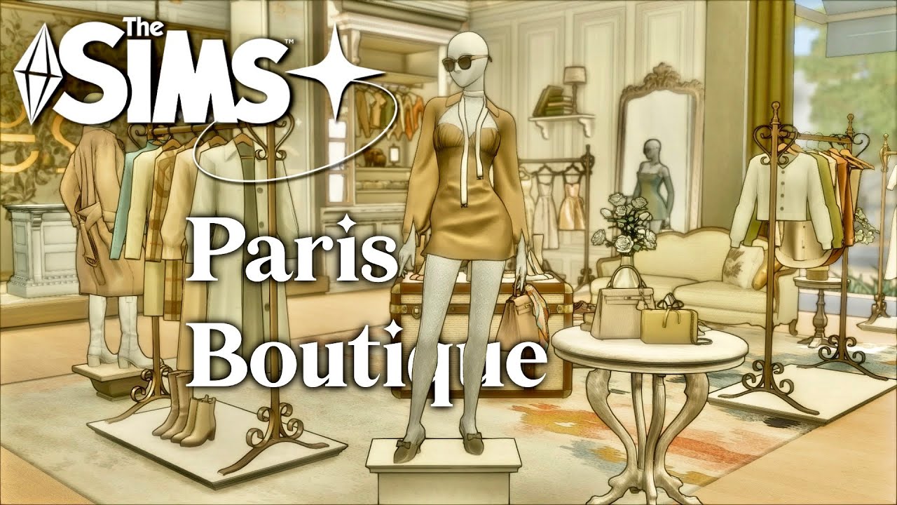Paris Boutique + Atelier ✦ Sims 4 Stop Motion Build