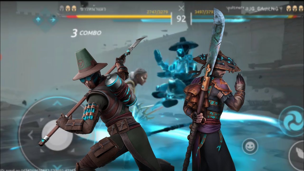 Shang & Azuma overpowered heroes || shadow fight arena