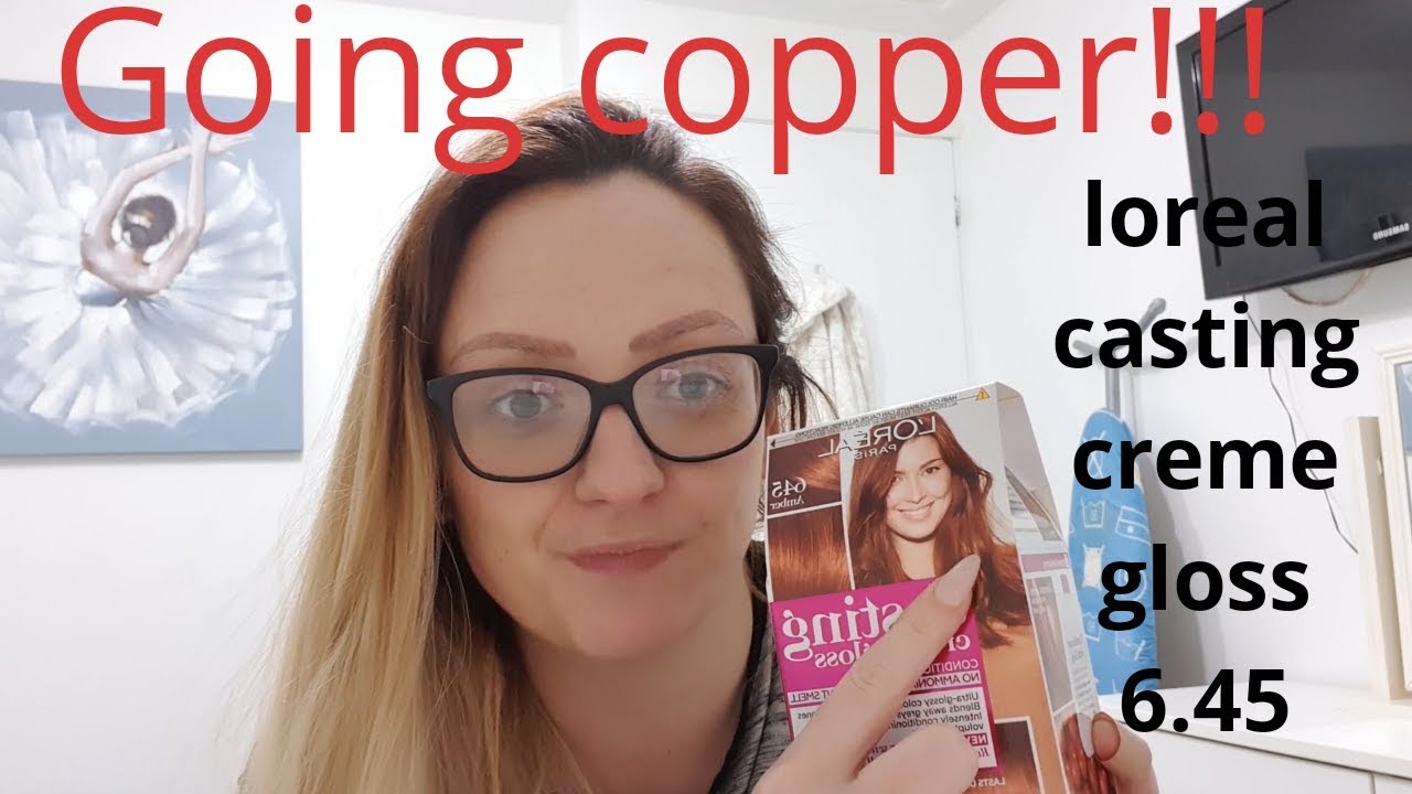 Dying hair copper || using loreal casting amber 6.45