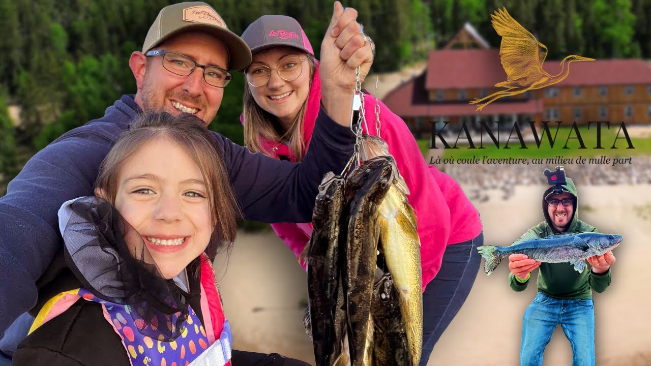 We Caught Some Blue Walleye!? Family Fishing at Pourvoirie Kanawata