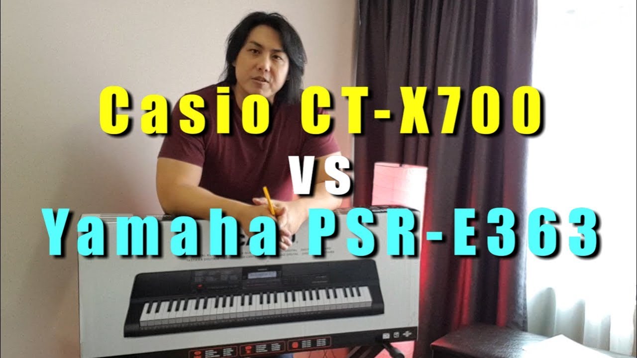 YAMAHA PSR-E363 против CASIO CT-X700 — демонстрация функций и характеристик и обзор
