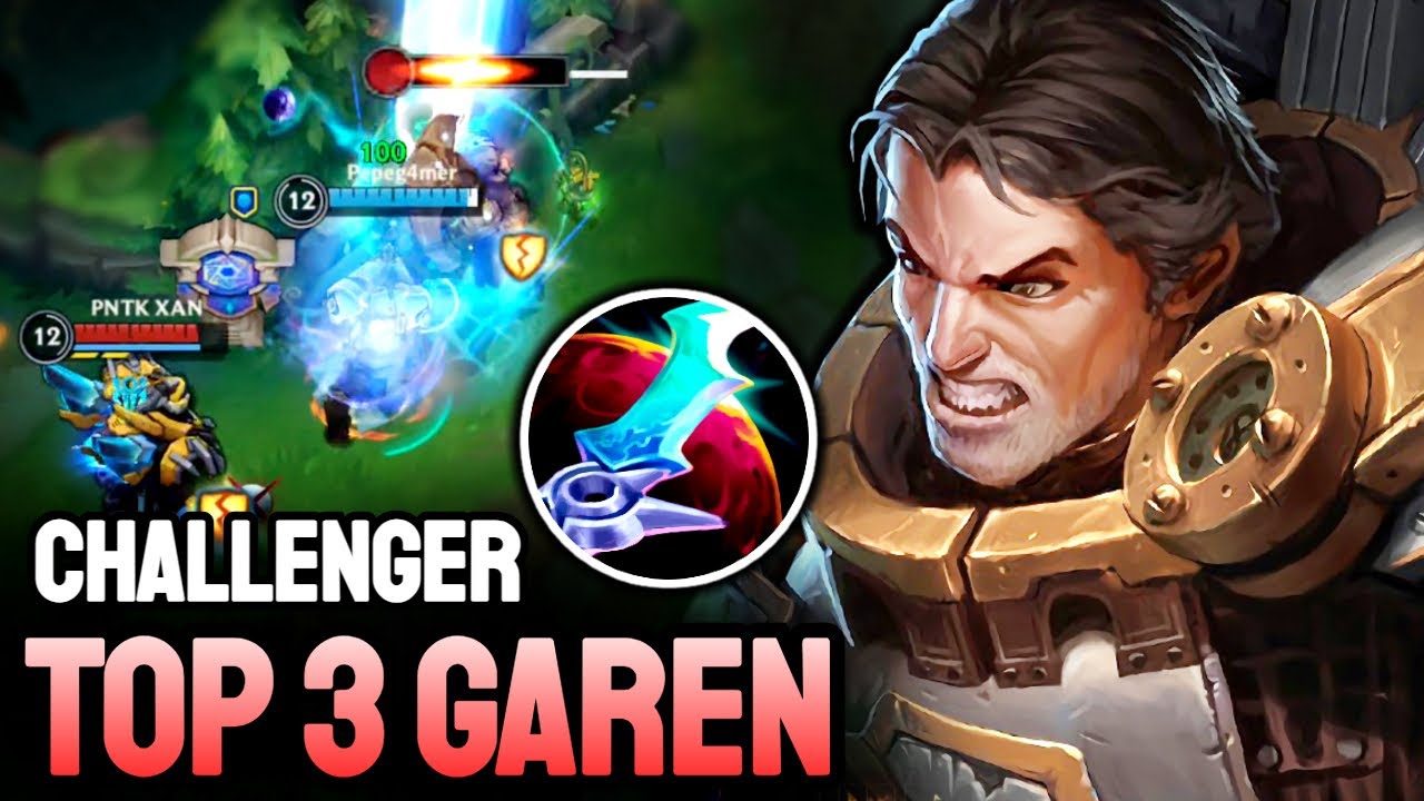 WILD RIFT GAREN - TOP 3 GAREN GAMEPLAY - CHALLENGER RANKED
