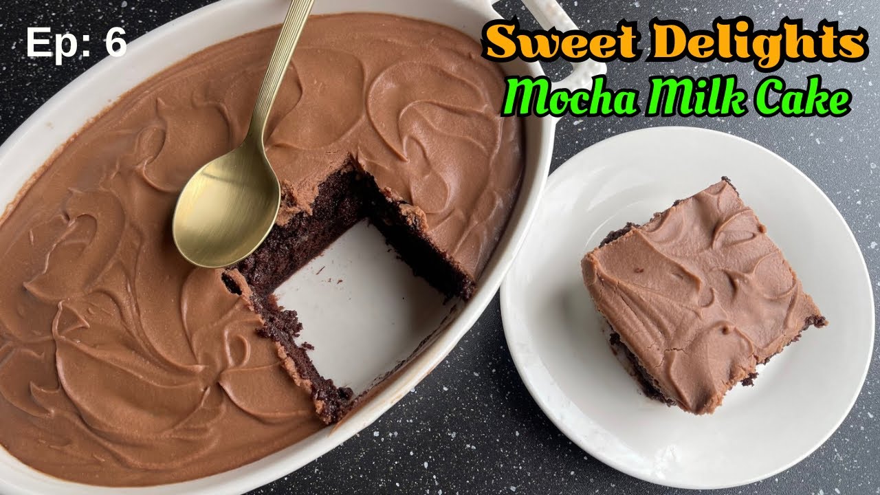5 Minute Mocha Milk Cake | No Baking Oven | No Eggs | No Butter | Most Delicious Chocolate Cake