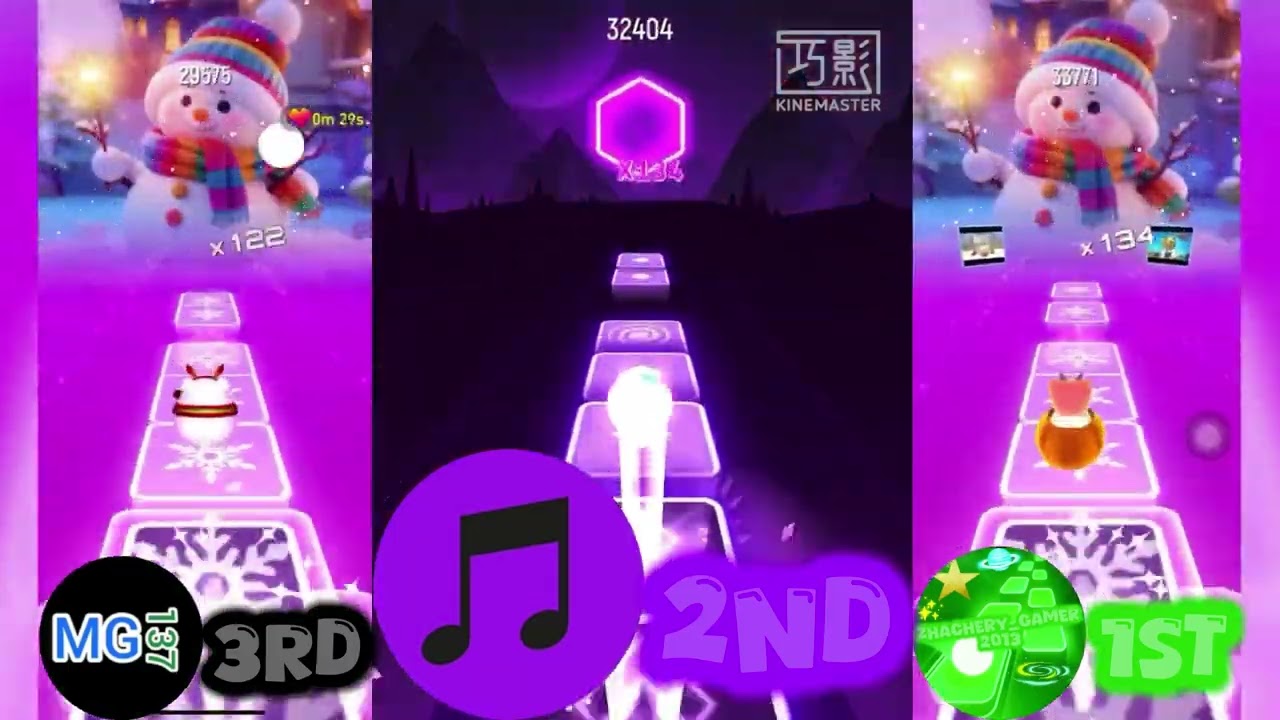 Tiles Hop: EDM Rush: LISA - Moonlit Floor | Me vs @Matias_Gamer137 vs @THMusicGameChannelofficial
