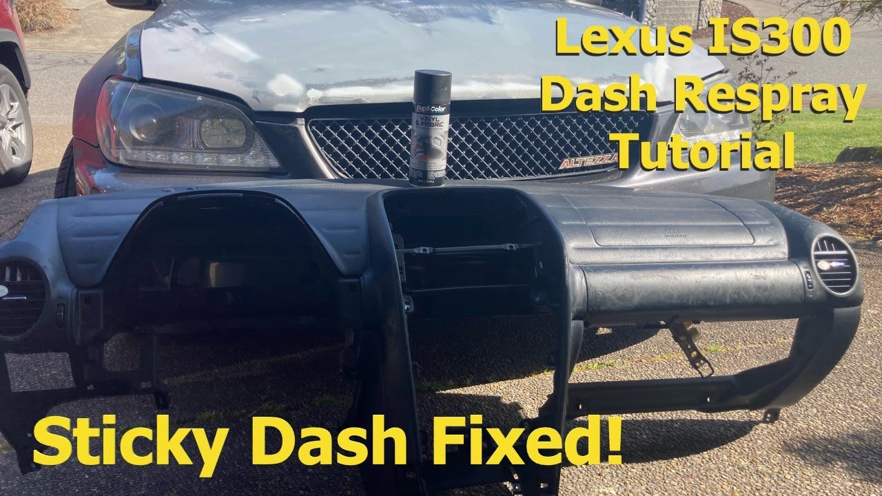 How to Make your IS300 dash look brand new. Lexus IS300 dash refurbishment tutorial.