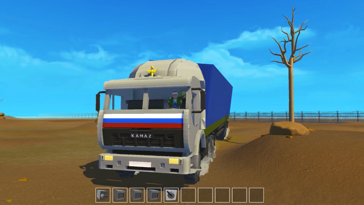 Scrap Mechanic мои постройки КамАЗ-54115 из сериала дальнобойщики 1сезон.