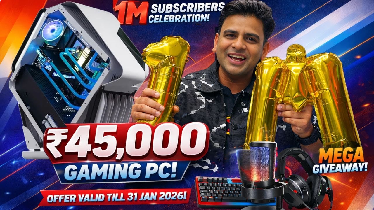 Rs-45,000 Gaming Pc Setup 1Million Subscriber Celebration Offer | MEGA GIVEAWAY | Gaming Pc Wala