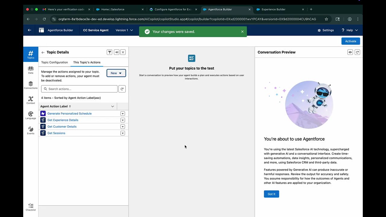 Quick Start Build a Service Agent with Agentforce
