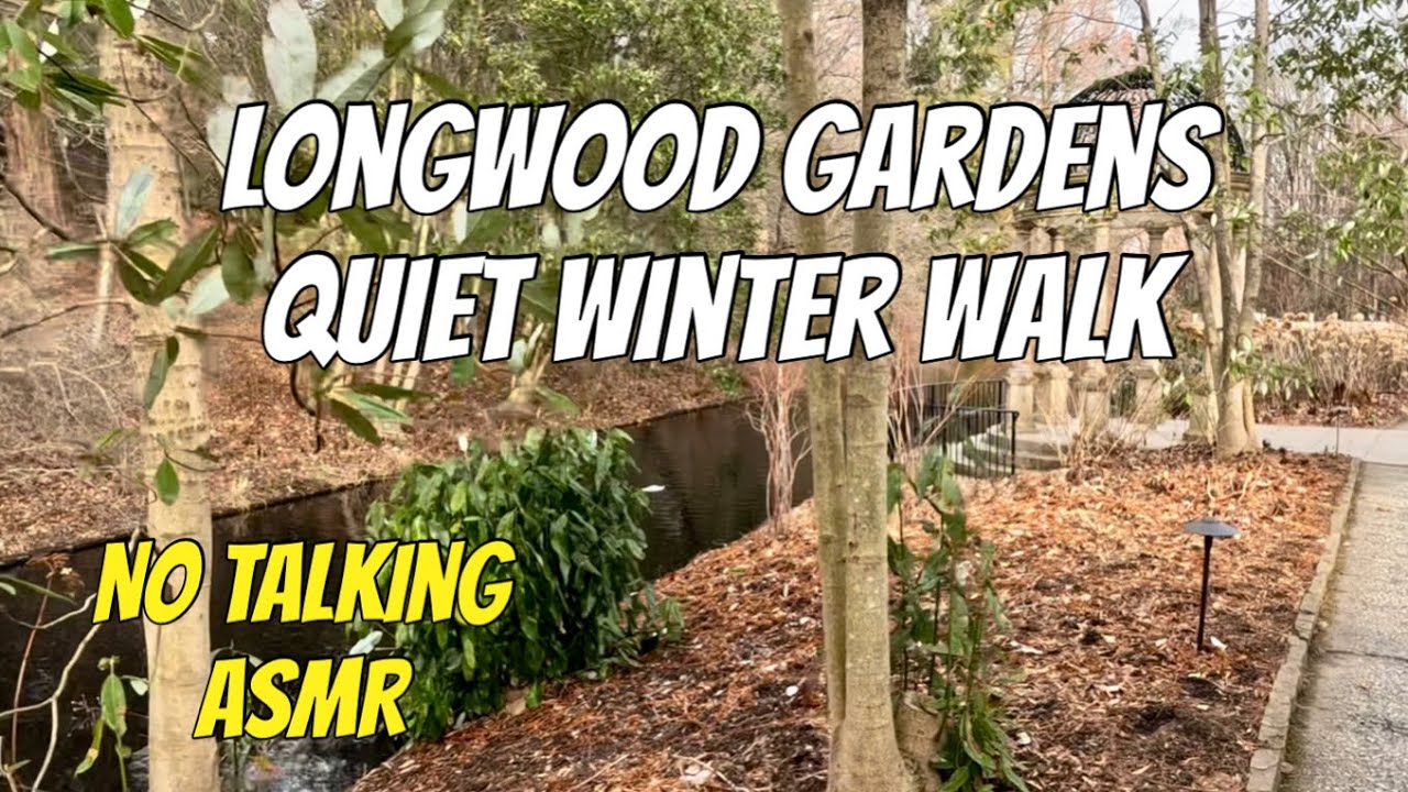 Longwood Gardens Relaxing Winter Walk! No Talking! ASMR 