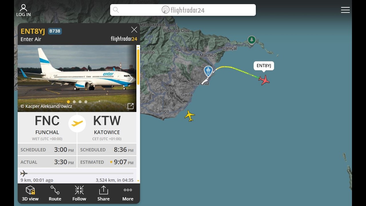 Funchal Madeira - 31.01.2026 / ENTER AIR / EN05002