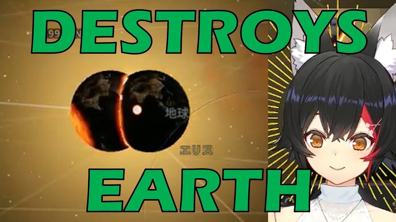 [ 24 Nov 2021 ] Mio Trying To Destroy The Earth In Universe Sandbox [ Ookami Mio / Eng Subs ]