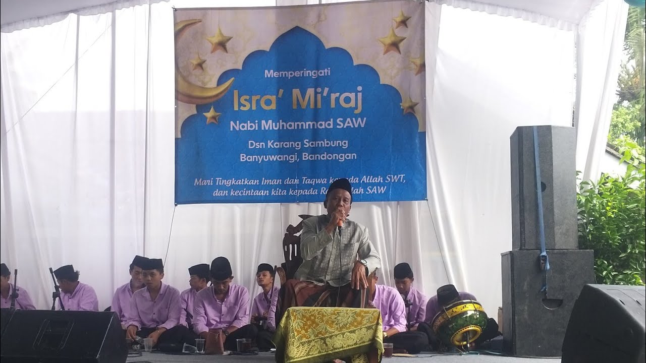 Live Pengajian KH Misbakhul Munir alumni Lirboyo, Peringatan Isro' Mi'roj Karangsambung Banyuwangi
