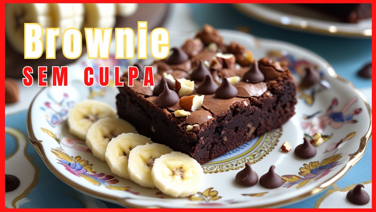 Desvende o segredo: Brownie de banana e cacau sem farinha/açúcar que é pura tentação saudável!