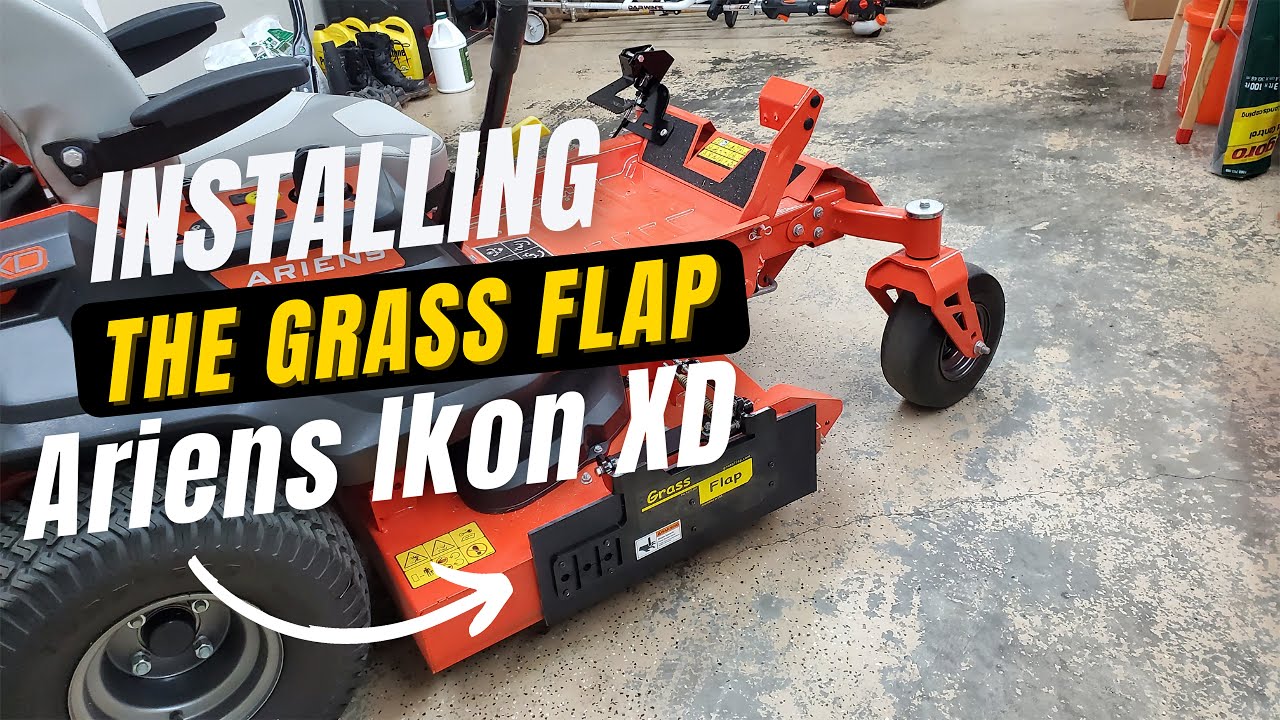 Installing the Grass Flap Chute blocker Ariens Ikon XD