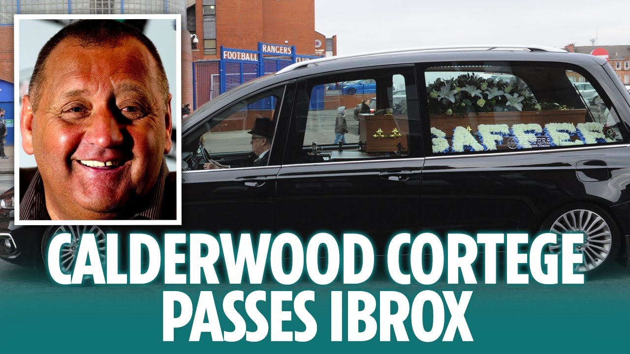 Scottish football heroes turn out for Jimmy Calderwood funeral as cortege passes Ibrox